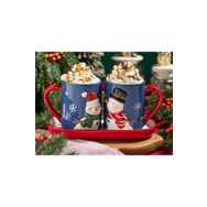 English Home Lovely Snowmans Lacivert 2'li Kupa