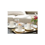 English Home Marella Porselen 6 Kişilik 85 ml Gold Kahve Fincan Takımı