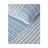 English Home Sleek Stripes Mavi Çift Kişilik Yatak Örtüsü Takımı