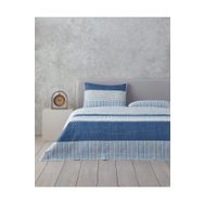 English Home Sleek Stripes Mavi King Size Yatak Örtüsü Takımı