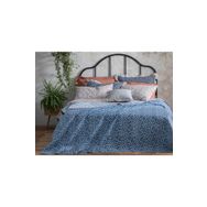English Home Sunrose Mavi 200x220 cm Çift Kişilik Yatak Örtüsü