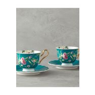 English Home Vanilla New Bone China Turkuaz 2 Kişilik Kahve Fincan Takımı