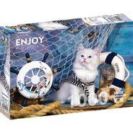 Enjoy 1000 Parça Kaptan Kedi Yavrusu Puzzle