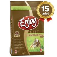 Enjoy 15x1 kg Yetişkin Kedi Maması