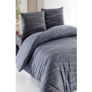 Enlora Home Verda Gri Kolay Ütülenir Çift Kişilik Nevresim Takımı