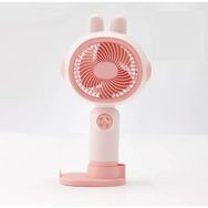 Enshall Şarjlı, Taşınabilir, Soğutucu Mini El Fanı, 3 Kademeli Vantilatör Soğutucu - Pembe