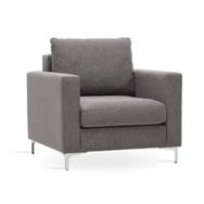 Enza Home 10906 Linea Keten Dokulu Gri Berjer