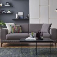 Enza Home 11804 Pavia Örme Kumaş Gri 2'li Koltuk