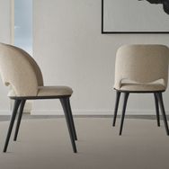 Enza Home 19501 Parma Keten Dokulu Kumaş Bej Sandalye