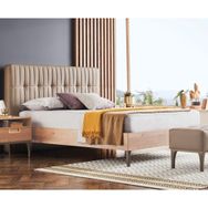 Enza Home 217 Vizon Suni Deri Kumaş 150x200 cm Sona Başlıklı Karyola