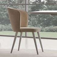 Enza Home 52001 Legato Kadife Dokulu Kumaş Açık Bej Sandalye