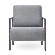 Enza Home Berta 14002 Gri Kadife Dokulu Berjer