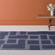 Enza Home Gemar 1.40x2.00 cm Krem Mavi Polyester Halı