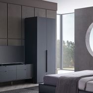 Enza Home Legato 2 Kapaklı Siyah Gardrop
