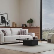 Enza Home Mesta 14008 Krem 3'lü Koltuk+Berjer