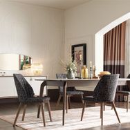 Enza Home Netha Konsol + 120 cm Sabit Yemek Masası + Cordell 4 Adet Sandalye
