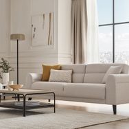 Enza Home Paloma 55701 Krem 3'lü Yataklı Koltuk