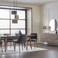Enza Home Pavia Konsol + Sabit Yemek Masası + 4 Adet Cordell Sandalye
