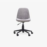 Enza Home Trendy Keten Dokulu Kumaş Mavi Sandalye