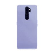Eonaks Oppo A5 2020 Kamera Korumalı Silikon Rubber Arka Kapak Lila Kılıf