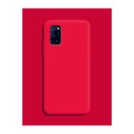 Eonaks Oppo A72 Kamera Korumalı Silikon Rubber Arka Kapak Kırmızı Kılıf