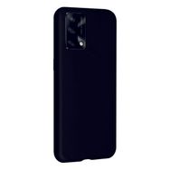 Eonaks Oppo A74 Kamera Korumalı Silikon Rubber Arka Kapak Siyah Kılıf