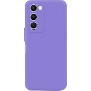 Eonaks Tecno Camon 18 Kamera Korumalı Silikon Rubber Arka Kapak Lila Kılıf