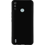 Eonaks Tecno Spark 6 Go Kamera Korumalı Silikon Rubber Arka Kapak Siyah Kılıf