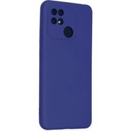 Eonaks Xiaomi Redmi 10C Kamera Korumalı Silikon Rubber Arka Kapak Lacivert Kılıf
