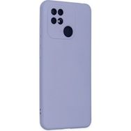 Eonaks Xiaomi Redmi 10C Kamera Korumalı Silikon Rubber Arka Kapak Lila Kılıf