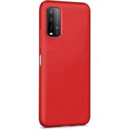 Eonaks Xiaomi Redmi 9T Kamera Korumalı Silikon Rubber Arka Kapak Kırmızı Kılıf