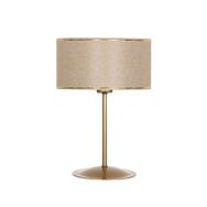 Epifanio ABJ-EC01 Gold Hasır Kahve Eskitme Mat Gold Metal Abajur