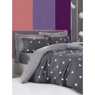 Eponj Home EP-025993 Üçgen Gri Mature Çift Kişilik Nevresim Takımı