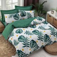 Eponj Home Mature Monstera Yeşil Çift Kişilik Nevresim Takımı