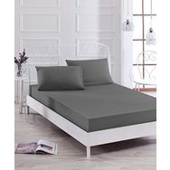 Eponj Home Paint Füme Lastikli Çift Kişilik Çarşaf Seti