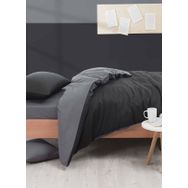 Eponj Home Paint Mix Siyah-Füme Tek Kişilik Nevresim Takımı