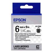 Epson LK-3TBN Clear Siyah Üzeri Beyaz 9 mm x 9 mt Etiket