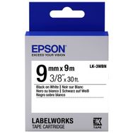 Epson LK-3WBW Strong Siyah Üzeri Beyaz 9 mm 9 m Etiket