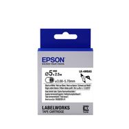 Epson LK-4WBA5 C53S654904 5 mm 2,5 m Isıyla Daralan Siyah Üzeri Beyaz Etiket