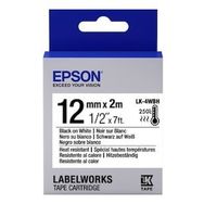 Epson LK-5SBE Mat Siyah Üzeri Silver 18 mm 9 mt Etiket