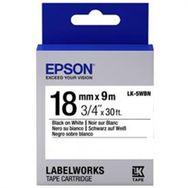 Epson Lk-5wbn Standart Siyah-Beyaz 18 mm 9 metre Etiket