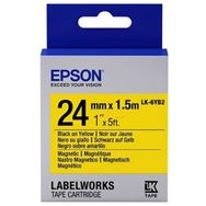 Epson Lk-6yb2 Mıknatıslı Siyah-Sarı 24 mm 1,5 m Etiket