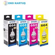 Epson T664 4 Renk L200 Muadil Mürekkep Seti