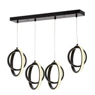 Eray Aydınlatma 1909-4 Siyah Sıralı 4 Lü Led Avize