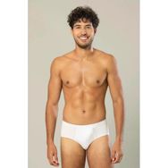 Erdem 1300 6'lı Paket Pamuklu Penye Beyaz Erkek Slip Külot