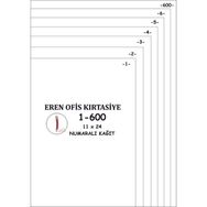 Eren 1-1600 80 gr A4 Numaralı Kağıt