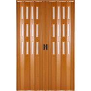 Erikmann Katlanır Camlı Çift Açılım Meşe 252x213 cm Akordiyon Kapı