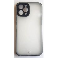 Erkan İletişim Apple İphone 12 Pro Max Kamera Korumalı Mat Buz Silikon Sert Kapak Kılıf