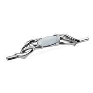 Erkul Malta 128 mm Desensız Krom Porselen Kulp