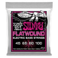 Ernie Ball P02814 45-100 Super Slinky Flatwound Bas Gitar Teli